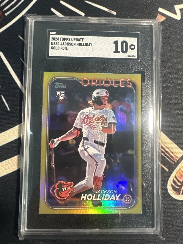2024 Topps Series 2 Baseball Jackson Holliday Gold Foil Paralell PSA 10