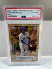 2022 Topps Chrome Update Sapphire Rookie Julio Rodriguez Gold /50 #44 PSA 10