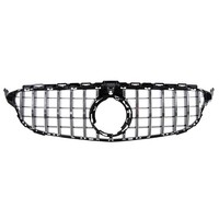 KüHlergrill Chrom Passt FüR Mercedes W205 S205 Mopf + Kamera Sport-Panamericana