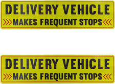 2PCS Delivery Driver Car Magnet Reflective Delivery Vehicle Signs Magnetic Stic