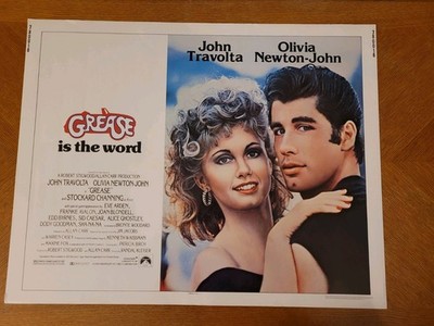 Original 1978 GREASE 1/2 Half Sheet (22''x28'') Movie Poster TRAVOLTA-JOHN