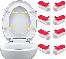 8PCS Toilet Seat Bumpers Universal Cover Lifter Gasket Toilet Lid Seat Buffer