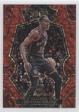 2022 Panini Select Premier Level Red Disco Prizm /49 Christian Koloko #185 0ug3