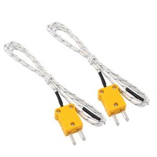 2 Pcs K Type 500C Wire Lead Measuring Thermocouple Sensor 1M 3.3Ft
