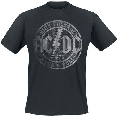 ACDC T-Shirt Unisex High Voltage 1975 schwarz Band-Merch, Bands