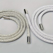 138cm Rhinestone Drawstring Crystal Round Cord String for Hoodie Sweatpant Rope