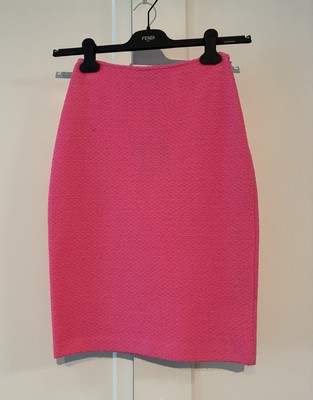 *NWT* St. John   0 Electronic Pink Knit Pencil Skirt