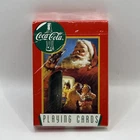 Vintage 1995 Coca-Cola Santa Claus Christmas Playing Cards Holiday's Deck SEALED