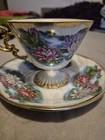 Water Lily Porcelain Tea Cup & Saucer Set, Glossy Finish, Two-Piece, Round — photo 2
