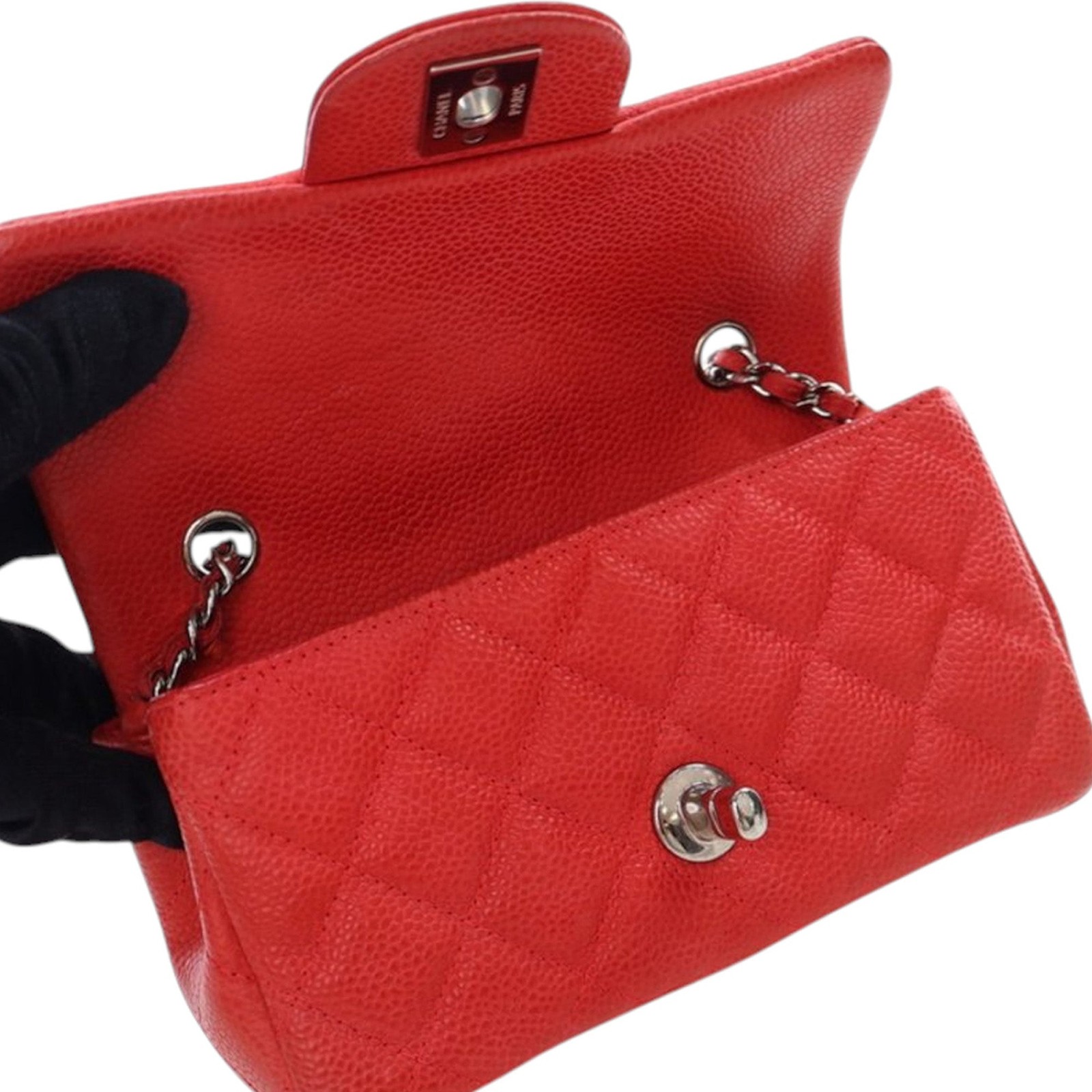 Chanel Extra Mini Rectangular Classic Caviar Sing… - image 7