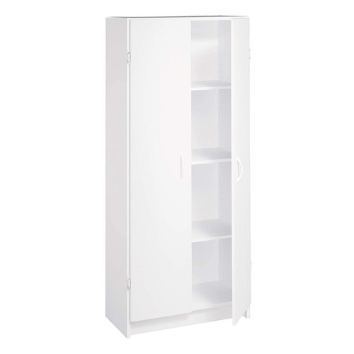 ClosetMaid 896700 12.5 x 24 x 59.5 Inch Adjustable 4 Shelf Pantry Cabinet, White - Picture 8 of 11