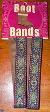 Pair of Embroidered Look Boot Chains/Charms/B...