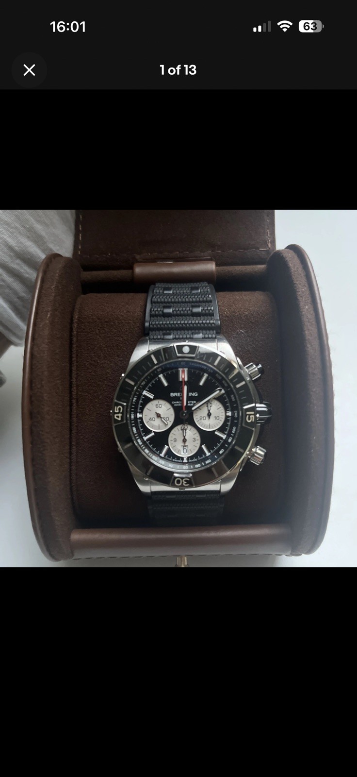 Breitling Super Chronomat B01 44 AB0136 Black Dial (Original box and warranty)