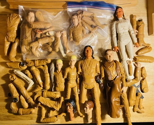 Vintage MARX Best of the West Figures for Repair or Replacement Parts Lot #46