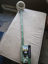 Vtg Green ADS Garrett Discriminator Metal Detector All Purpose Coin Hunter WORKS