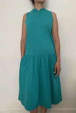 Vintage Drop Waist Midi Dress