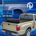 For 93-04 Ranger 6' Flareside Bed Vinyl Soft Tri-Fold Tonneau Cover w/Fix Clamps