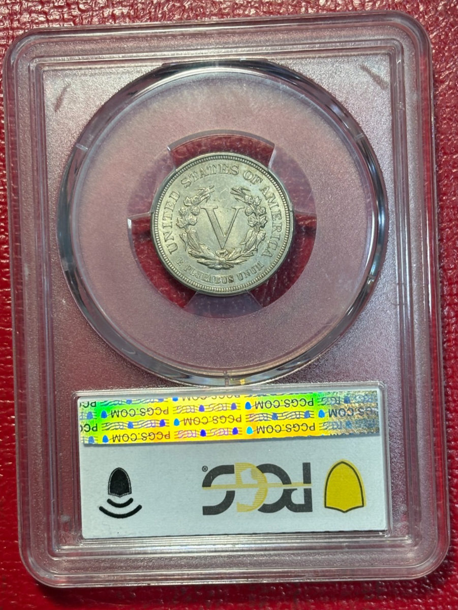 GOLD SHIELD PCGS MS64 1883 NO CENTS LIBERTY HEAD V NICKEL COIN