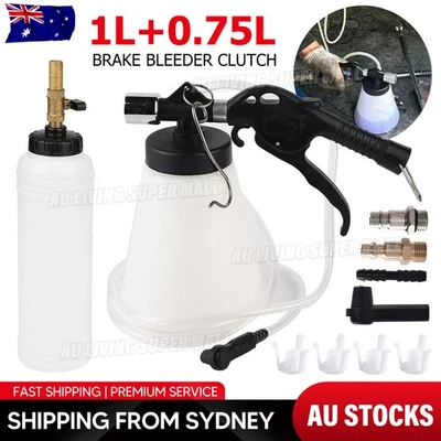 Air Brake Bleeder Kit Clutch Vacuum Oil Bleeding Extractor Fluid Fill Adapters - image 1 of 4