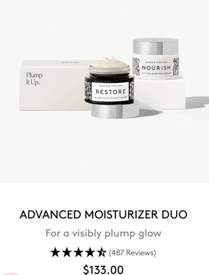 Naked & Thriving Eye Cream Duo With Body Oil And Vitamin C Booster