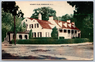 K23/ Ridgewood New Jersey Postcard c1910 Women's Club Building 67