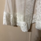 Vintage Sheer Robe Womens White Lace Nylon Peignoir Robe Medium USA — photo 4