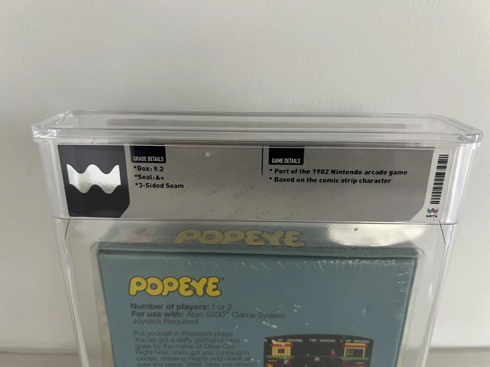 Popeye (Atari 5200) WATA 9.2 A+ New Sealed Graded VGA CGC PSA 1st Print RARE! - Image 3 of 4
