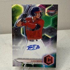 2023 JUAN BRITO Auto Bowman's Best Refractor  #B23-JBO Cleveland Guardians