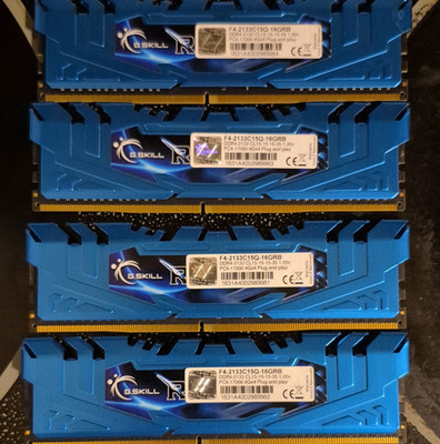 G.SKILL Ripjaws 16GB (4x4GB) DDR4-2133 PC4-17000 DIMM 288-Pin 