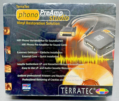 TerraTec Phono PreAmp Studio - USB Phono Vorverstärker - Vinyl & K7 Restoration - PC