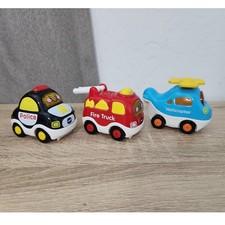Vtech Go Go Smart Wheels Vehicles Police Firetruck Helicopter Talking Sounds