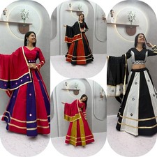 Women's Latest Readymade Roman Silk Lehenga Choli Set with Real Mirror Work and