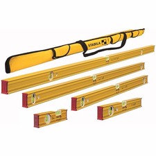 Stabila 29872 Type 80T 6-Piece Spirit Level Set w/ Carrying Case
