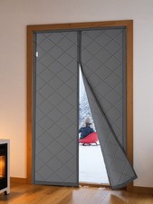 Magnet Wärmeschutzvorhang Tür Thermo Türvorhang Kälteschutz mit Magnetverschluss