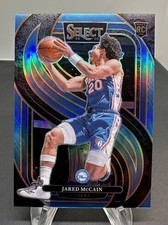 2024-25 Panini Select Jared McCain 127/299 Premier Level Light Blue Prizm