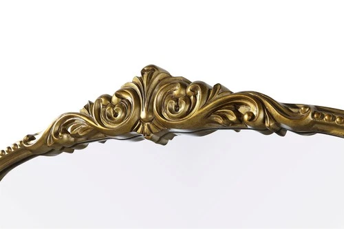 Elegant Decor Naomi Vintage Resin Mirror 33X42 in Antique Brass - Picture 5 of 7