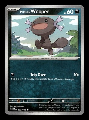 Wooper Quagsire Clodsire Pokemon Card! Holo/Reverse Ex