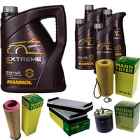 Mann Inspektionspaket 9L Mannol Extreme 5W-40 FüR Mercedes W220 S 320 CDI