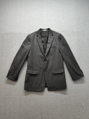 Calvin Klein Blazer Boys 16 Regular Gray 2 Button Suit Jacket Youth Formal