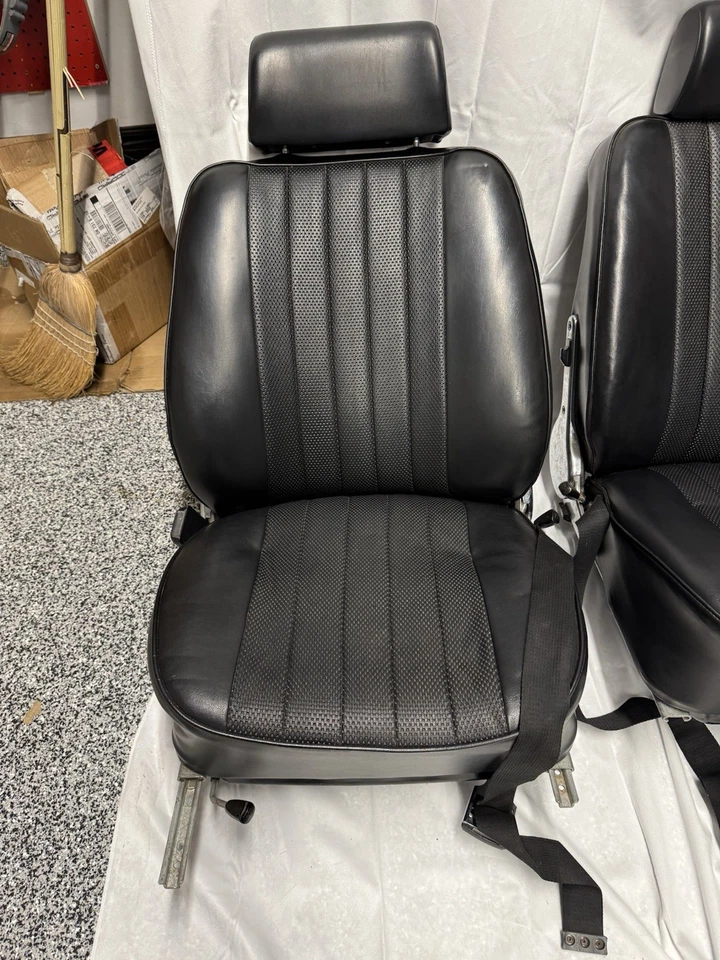 1969 Porsche 911/912 Fronts Seats With Mounting Rails - Image 3 of 4