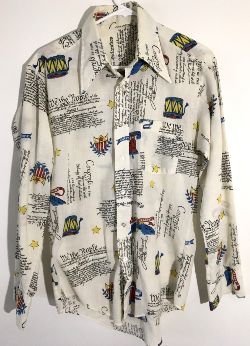 patriotic men's button up shirts