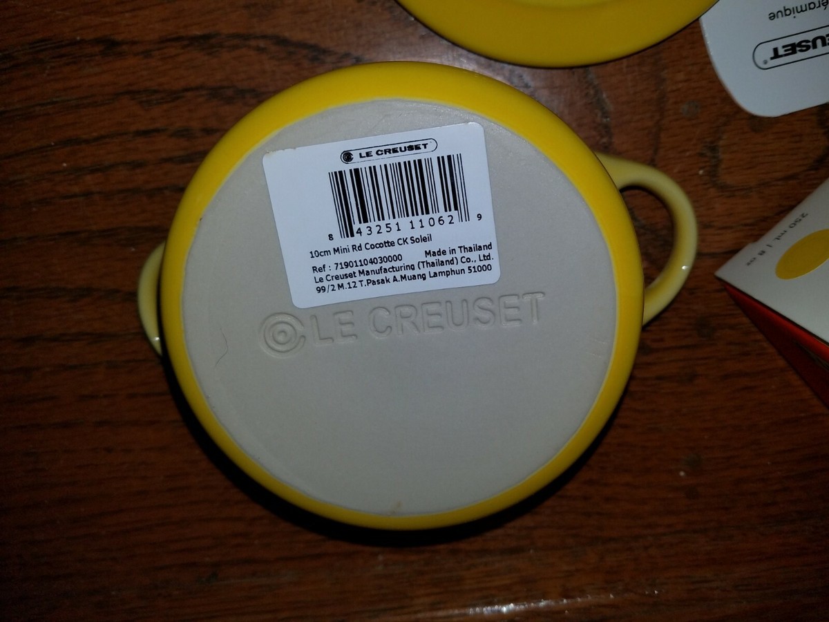 Le Creuset Cocette Mini Soleil Yellow .25 quarts, 8 ounce | eBay