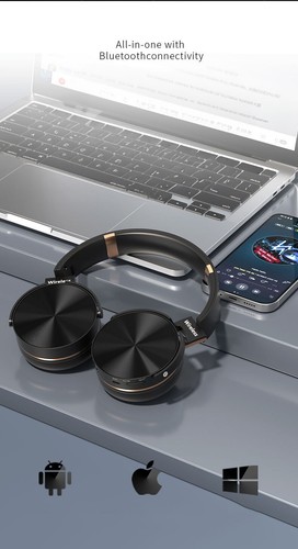 On Ear Kopfhörer Bluetooth 5.0 Kabellos Stereo Bass Kopfhorer Kabellos Faltbare - Zdjęcie 9 z 16