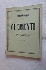 CLEMENTI Sonatas Opus 36, 37, 38 for Piano Solo