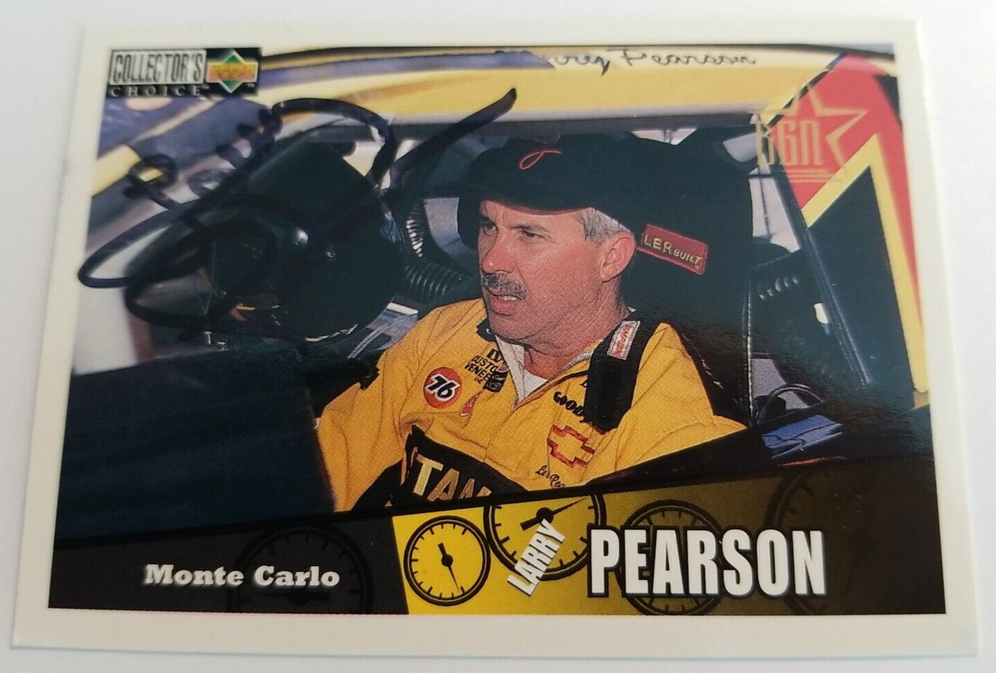 Larry Pearson 1996 Upper Deck #46 Nascar Racing Autographed Card