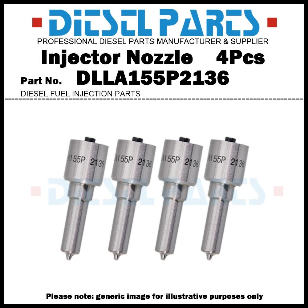4Pcs Injector Nozzle DLLA155P2136 for Ford Fiesta 1.4D 0445110339