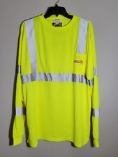 OccuNomix 2XL LUX-LSETP3B Type R Class 3 L/S Safety TShirt Yellow Maschmeyer