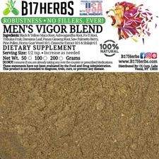 Vigor Special Blend Powder - Cistanche 10:1, Pine Pollen, Ginseng - 100g, 3.5oz.