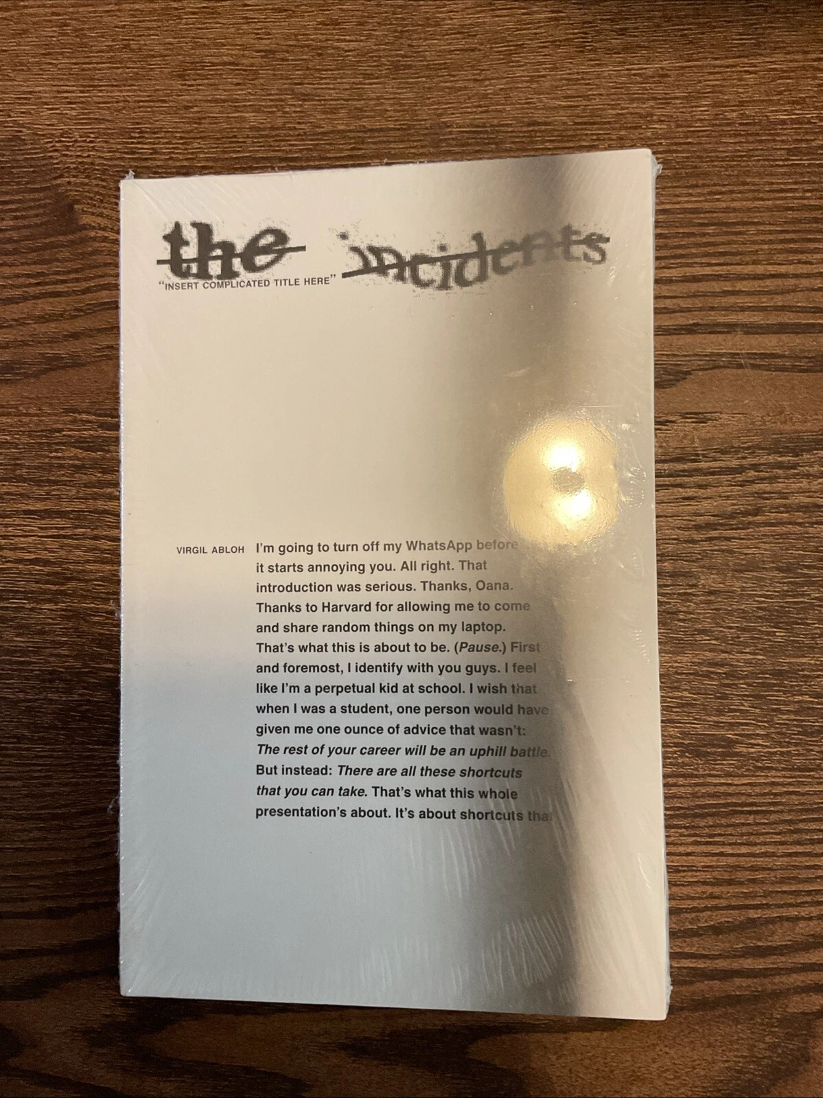 Insert Complicated Title Here by Virgil Abloh (2018, Trade Paperback)