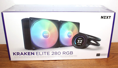 NZXT  Kraken Elite RGB 280 mm CPU Liquid Cooler (2 x 140mm Core Fans) Black
